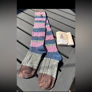 Striped Women's Boot Socks - Multicolor